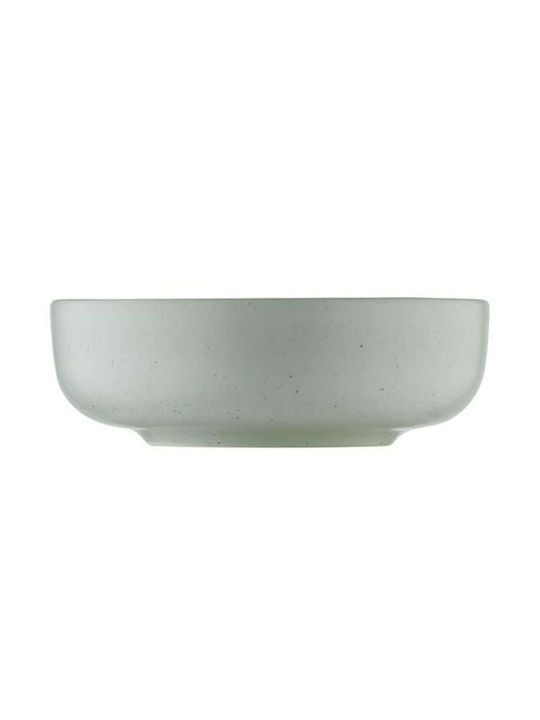 Kutahya Porselen Serving Bowl Round Green with Diameter 15cm