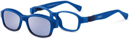 Nanovista Twitch SC 3.0 Children's Eyeglass Frame Butterfly with Clip On Blue NAO3230546SC