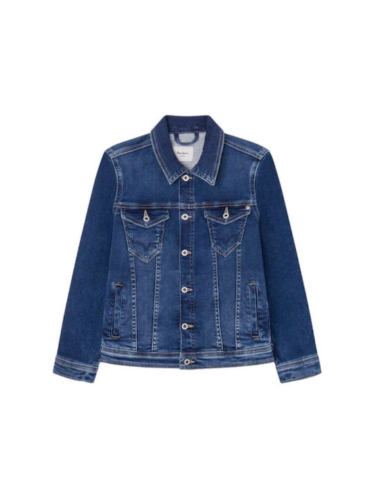 Pepe Jeans Kids Denim Jacket Blue