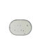 e-exoplismos Dreamy Costaverde Set Servierplatte Oval aus Porzellan Gray 29x20cm 6Stück