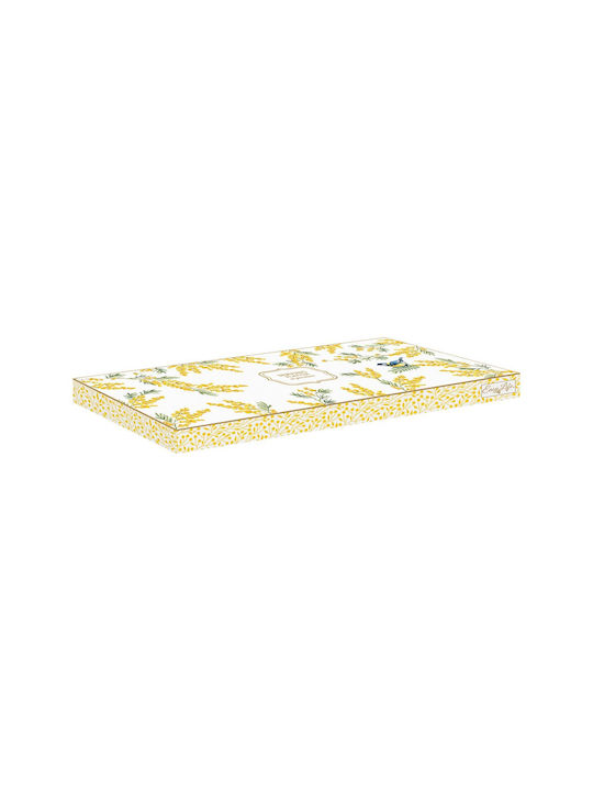 Easy-Life Serving Platter Oval made of Porcelain Yellow 35x15cm