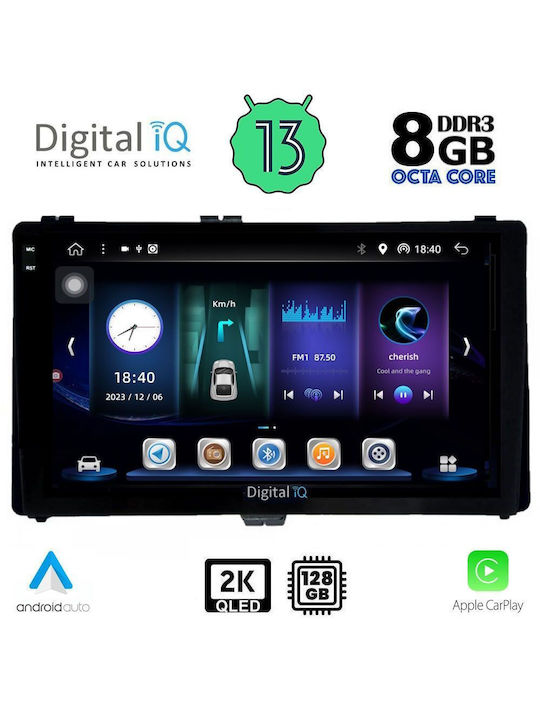 Digital IQ Car Audio System for Toyota Auris / Corolla 2015> (Bluetooth/USB/AUX/WiFi/GPS/Apple-Carplay/Android-Auto) with Touch Screen 9"