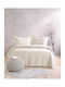 Rythmos Allure Σετ Κουβερλί Μονό Microfiber Εκρού 160x240cm 2τμχ