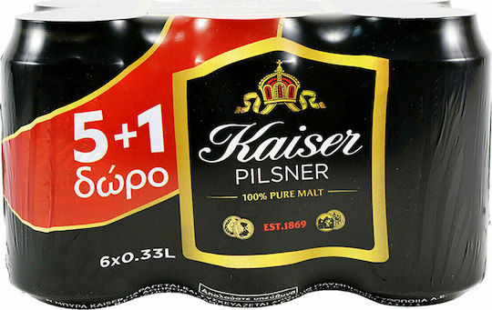 Kaiser Pilsner Lager Φιάλη 6x330ml