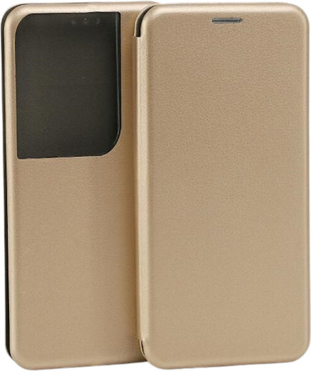 Beline Book Δερματίνης / Σιλικόνης Χρυσό (Oppo Reno8 Pro)