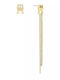 Tommy Hilfiger Earrings made of Steel Gold Plated with Stones