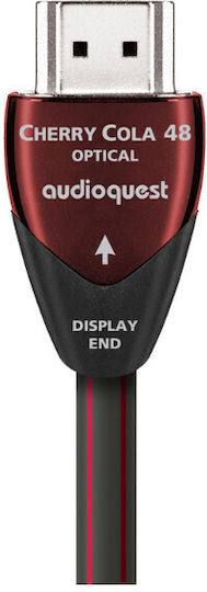 Audioquest Cherry Cola 48 HDMI 2.1 Ultra High Speed 48Gbps 4K 120Hz HDR VRR Cable HDMI male - HDMI male 15m Μαύρο