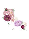 Autocolant autocolant, flori decorative Boujori, roz, Original Deals®