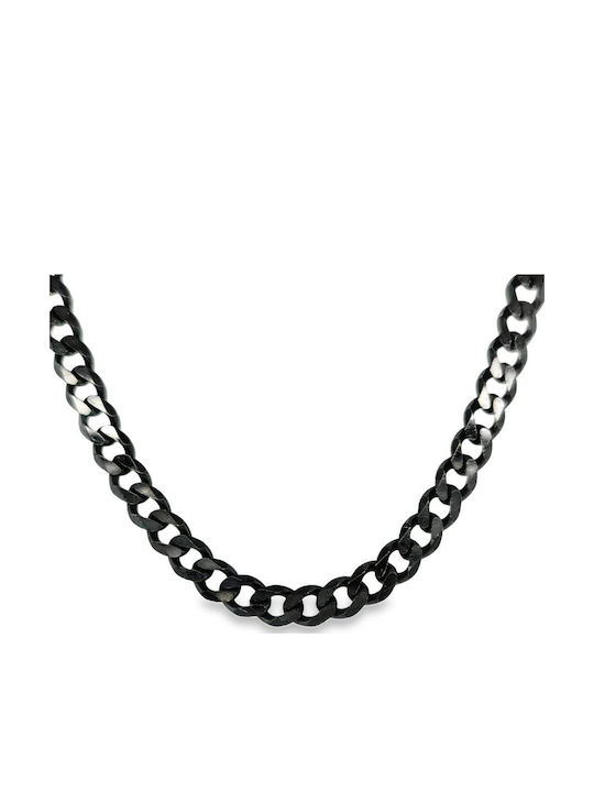 Drandakis Silver Chain Neck Wide Thickness 6.5mm