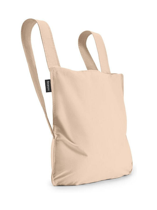 Notabag Υφασμάτινη Τσάντα για Ψώνια σε Μπεζ χρώμα