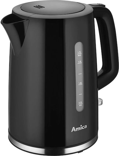 Amica Βραστήρας 1.7lt 2400W Μαύρος