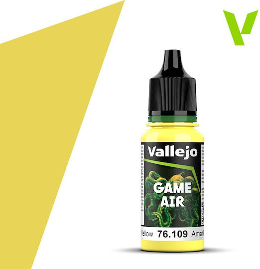 Acrylicos Vallejo Model Making Paint Toxic Yellow 18ml
