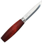 Morakniv Classic 1/0 (C) Messer Rot mit Klinge aus Kohlenstoffstahl in Scheide