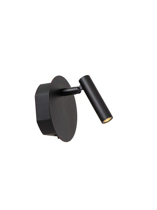 Lucide Lightning Einzel LED Warmes Weiß Spot in Schwarz Farbe