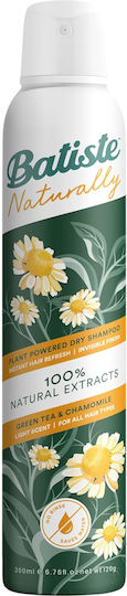 Batiste Naturally Green Tea & Chamomile Șampon Uscat De Volum 200ml