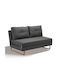Sara S Doppelsitzer Sofa Bett Grau 150x90x84cm