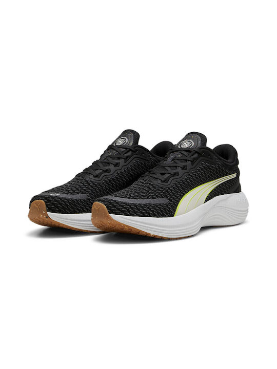 Puma Scend Pro Better Knit Bărbați Pantofi sport Alergare Black-cool Gray-alpine Snow