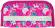 Micro Fabric Pink Pencil Case with 1 Compartment