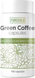 Pure Gold Protein Green Coffee 500mg 100 κάψουλες Pure Gold Protein Green Coffee 500mg 100 κάψουλες