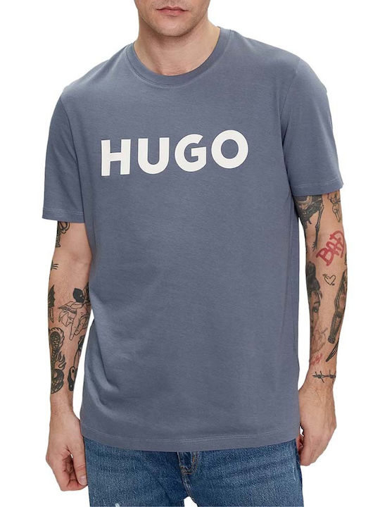 Hugo Boss Ανδρικό T-shirt Κοντομάνικο Μπλε