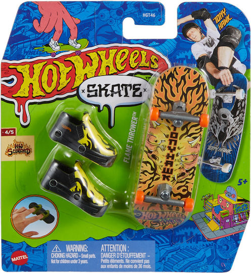 Hot Wheels Jucărie Miniatură Pantofi Tony Hawk hw Scorched - Aruncător de Flăcări pentru 5+ Ani