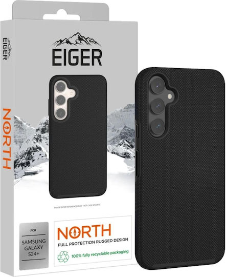 Eiger North Back Cover Silicon Negru (Galaxy S24+)