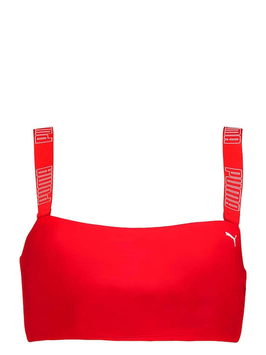 Puma Strapless Bikini Top Κόκκινο