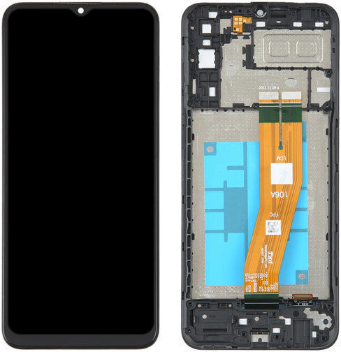 Screen with Touch Mechanism and Frame for Samsung Galaxy A04e A042 (Black)