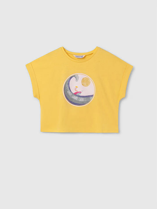 Mayoral Kids Blouse Short Sleeve Yellow