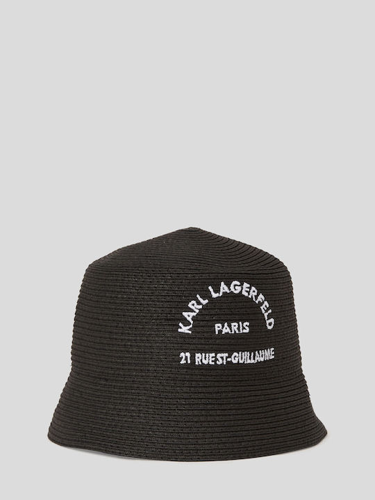 Karl Lagerfeld Fabric Women's Bucket Hat Black