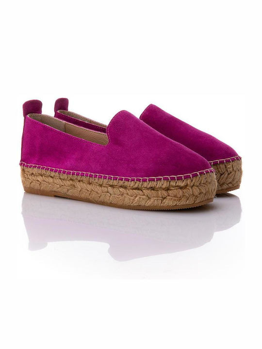 Sofia Manta Women's Suede Espadrilles Fuchsia