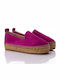 Wildleder Damen Espadrilles in Fuchsie Farbe