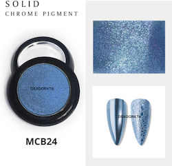Solid Chrome Pigment Nageldesign-Zubehör in Blau Farbe