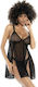 Mapale Sexy Babydoll Μαύρο