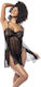 Mapale Sexy Babydoll Μαύρο