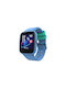 Kiddoboo Kinder-Smartwatch mit GPS und Kautschuk/Plastikarmband Blau