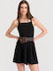 Damen Einteiler Shorts Schwarz