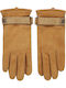 Unisex Leather Gloves Tabac Brownc Brown LOGO