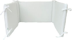 Baby Star Crib Bumpers Inside White 40x200cm