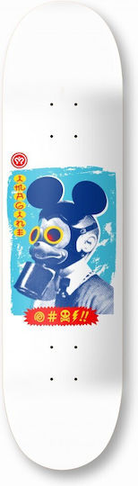 Imagine Deck Mickey Mask 8.25" Skateboard Shortboard White
