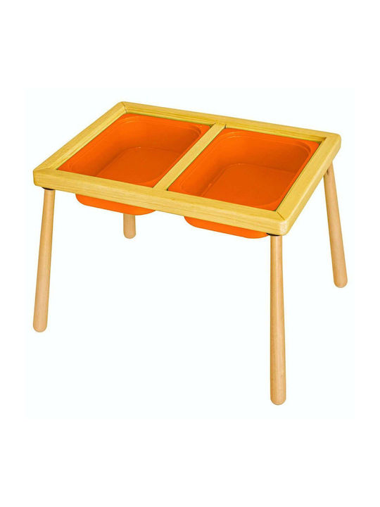 Kindertisch 109trs1167 74x53x52cm Natur-orange