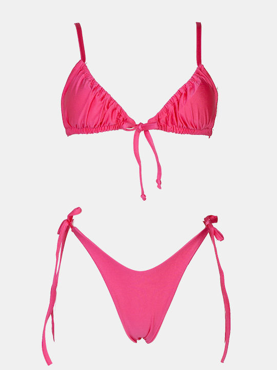 Decoro Set Bikini Τριγωνάκι & Brazil Ροζ