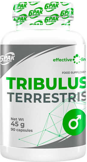 6Pak Nutrition Tribulus Terrestris Supliment pentru Libidou și Creșterea Testosteronului 90 Capsule