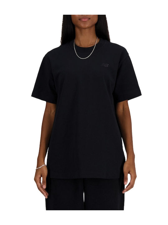New Balance Γυναικείο Αθλητικό T-shirt Μαύρο