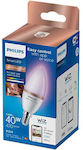 Philips Smart Λάμπα LED 4.9W για Ντουί E14 και Σχήμα C37 RGB 470lm
