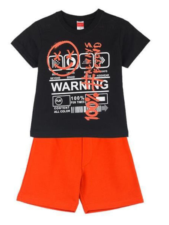 Joyce Kids Set with Shorts Summer 2pcs Black