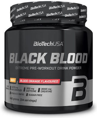 Biotech USA Black Blood Nox+ 5250mg Pre Workout Supplement 340gr Blood Orange