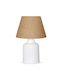 Opviq Table Lamp for Socket E27 with White Shade and Base