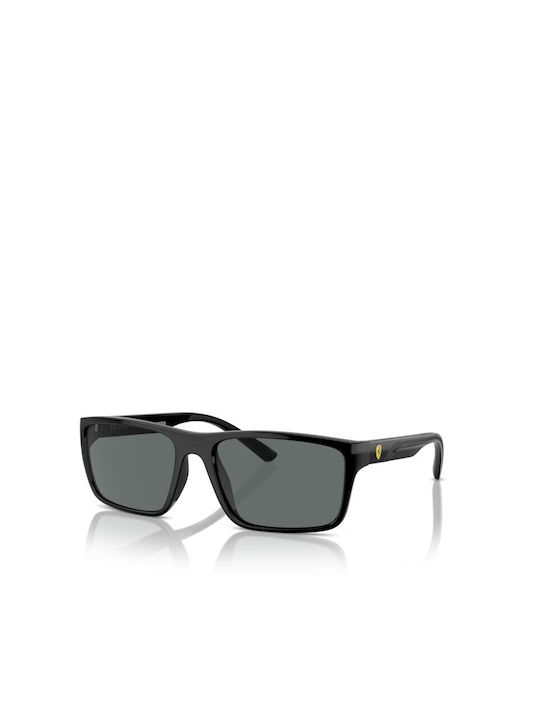 Ferrari Men's Sunglasses with Black Plastic Frame and Gray Lens FZ6003U 501/81