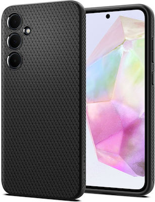 Liquid Air Rückenabdeckung Silikon Mattschwarz (Galaxy A35) ACS07519